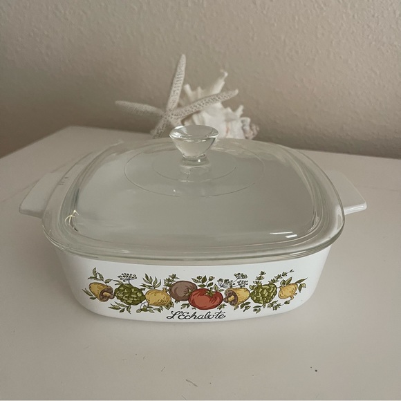 Corningware Kitchen Corningware Spice Of Life Baking Dish Lid Qt